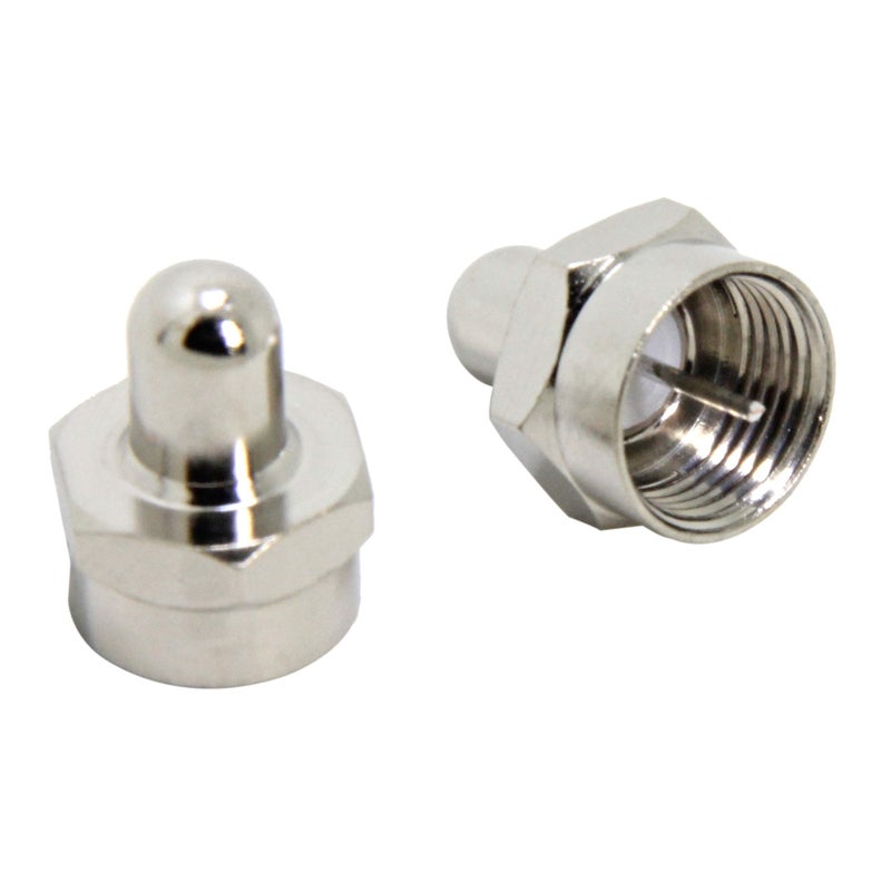 RFAdapter Coax Cap Cover, 75 Ohm Terminator, 10 Pack, Coax Terminator Caps for Ports on Splitter, AMP, Coaxial Cable, TV Antenna, Wall Plates, Booster - Image 2